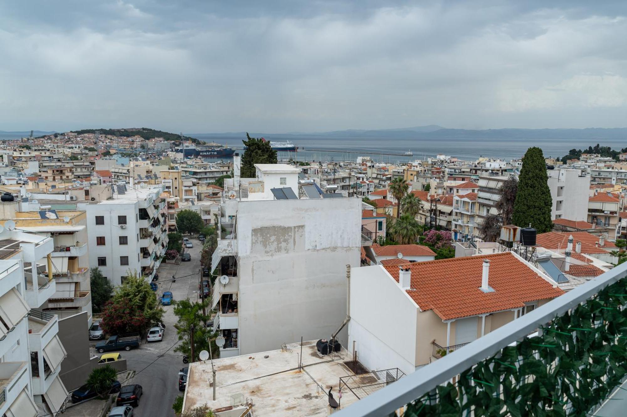 Loft Life Studio, With 360 View Of Mytilene Apartment Ngoại thất bức ảnh